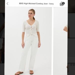 BDG Cowboy denim jeans size 27 in Ivory
